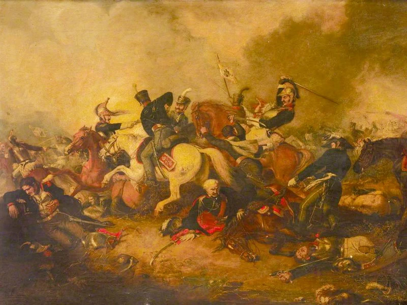 1787-							Abraham Cooper - Maresciallo Blucher alla battaglia di Ligny, 1815